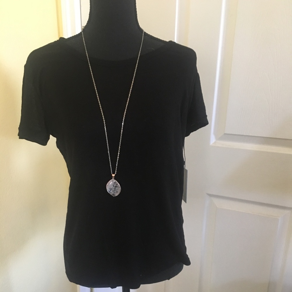 Hye Park and Lune Sheer Black Tee Size 0